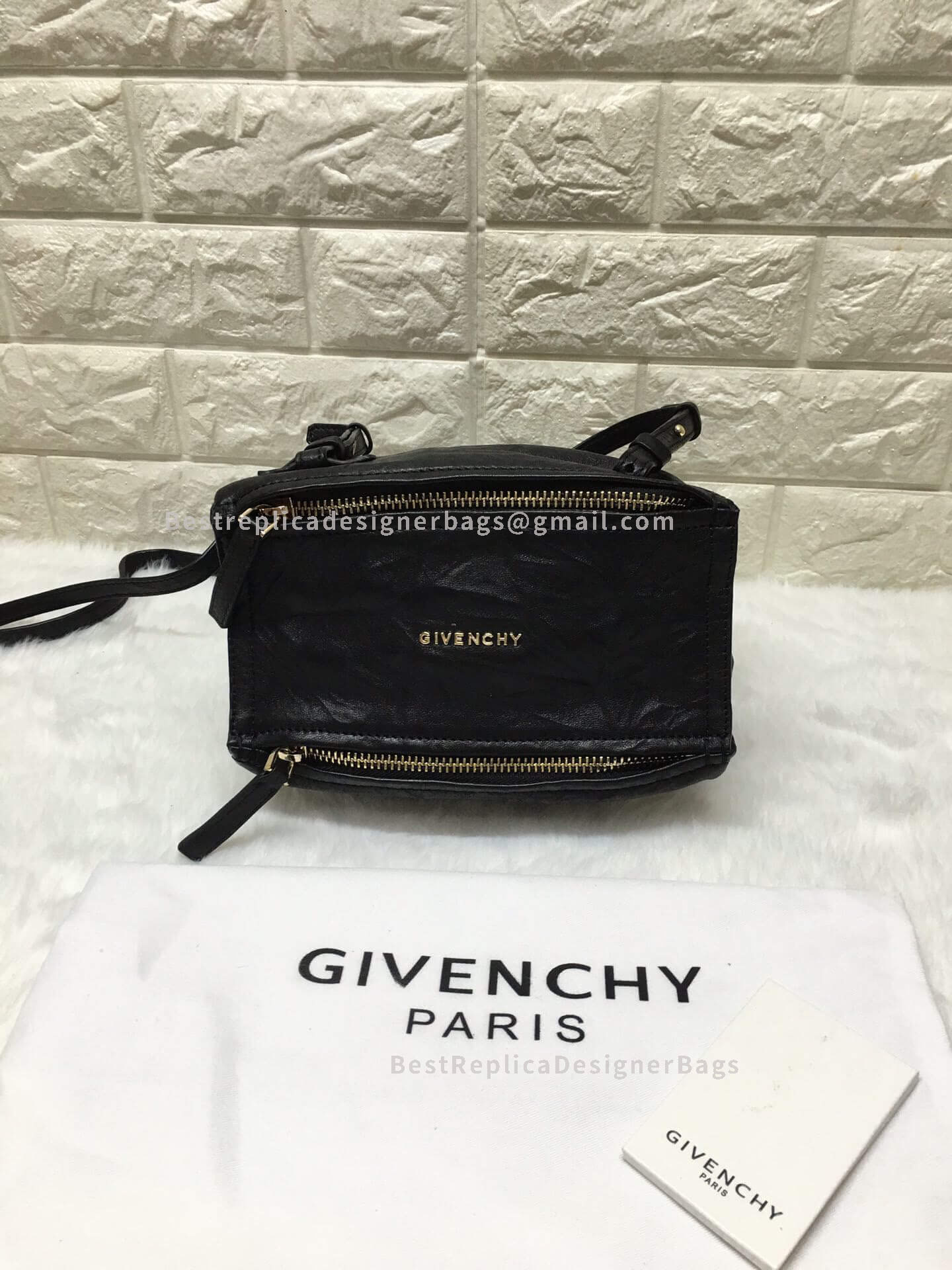 Givenchy Micro Pandora Bag In Aged Leather Black GHW 1-28610